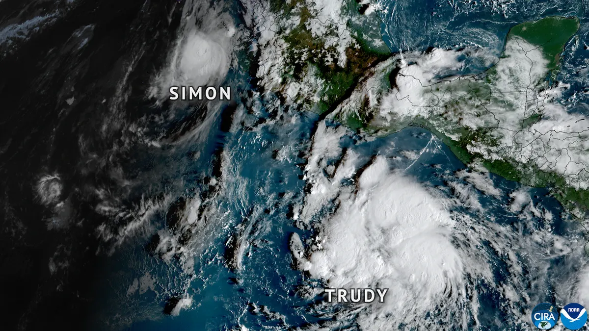 Huracán Trudy: trayectoria, alertas y lluvias en Michoacán, Colima y Jalisco